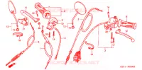 LEVIER DE GUIDON   CABLE   COMMODO pour Honda APE 50 DELUXE BLACK de 2001