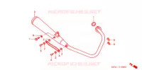 SILENCIEUX D'ECHAPPEMENT (XZ50) pour Honda APE 50 DELUXE BLACK de 2001