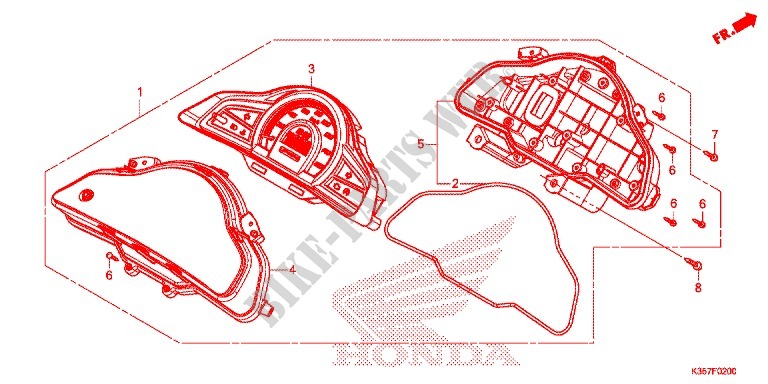 COMPTEUR pour Honda PCX 125 de 2017