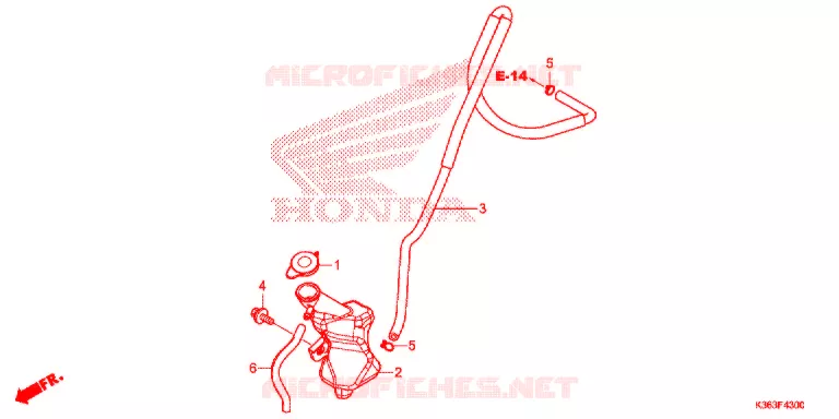 VASE D'EXPANSION Honda SCOOTER 150 PCX 2017  WW150EXH