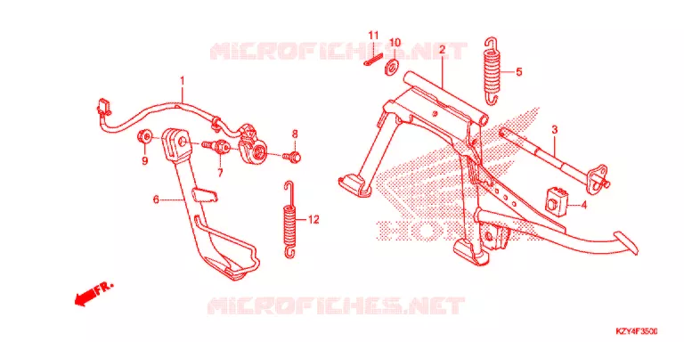 BEQUILLE Honda SCOOTER 150 PCX 2013  WW150D