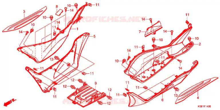 MARCHE PIEDS Honda SCOOTER 150 PCX 2017  WW150SH