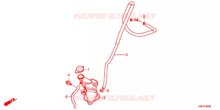 VASE D'EXPANSION Honda SCOOTER 150 PCX 2016  WW150SH