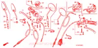 LEVIER DE GUIDON   CABLE   COMMODO pour Honda APE 50 DELUXE de 2007