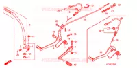 PEDALE   KICK pour Honda APE 50 DELUXE de 2007