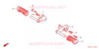 REPOSE PIED (XZ50) pour Honda APE 50 DELUXE de 2007