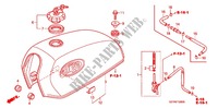RESERVOIR A CARBURANT pour Honda APE 50 DELUXE Front brake disk de 2011