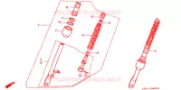 AMORTISSEUR AVANT pour Honda GORILLA 50 TYPE LB de 1981