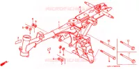 CADRE pour Honda MONKEY 50 BLACK SPECIAL de 1990