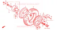 ROUE AVANT pour Honda MONKEY 50 de 1992