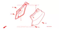 COUVERCLES LATERAUX pour Honda XR 400 de 2001