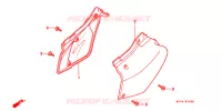 COUVERCLES LATERAUX pour Honda XR 400 de 2002