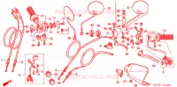 LEVIER DE GUIDON   CABLE   COMMODO pour Honda XR 400 de 2004