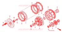 EMBRAYAGE pour Honda XR 400 de 2000