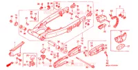 BRAS ARRIERE pour Honda XR 600 R de 1985