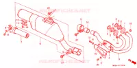 SILENCIEUX D'ECHAPPEMENT ('85 '87) pour Honda XR 600 R de 1985