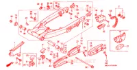 BRAS ARRIERE pour Honda XR 600 R de 1987