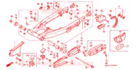 BRAS ARRIERE pour Honda XR 600 R de 1990