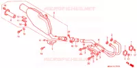 SILENCIEUX D'ECHAPPEMENT ('91,'92) pour Honda XR 600 R de 1991