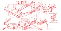BRAS ARRIERE pour Honda XR 600 R de 1992