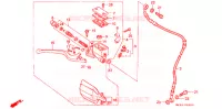 MAITRE CYLINDRE DE FREIN AVANT pour Honda XR 600 R de 1992