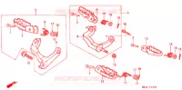 REPOSE PIED pour Honda XR 600 R de 1992