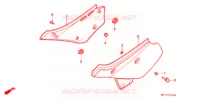 COUVERCLES LATERAUX pour Honda XR 600 R de 2000