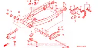 BRAS OSCILLANT pour Honda XR 600 R de 2000