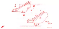 COUVERCLES LATERAUX pour Honda XR 600 R de 2000