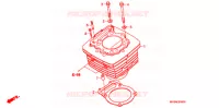 CYLINDRE pour Honda XR 650 L de 2003