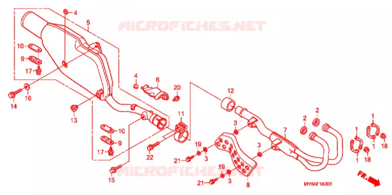 SILENCIEUX D'ECHAPPEMENT Honda MOTO 650 XR 2005  XR650L5