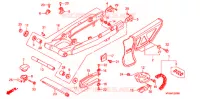 BRAS OSCILLANT pour Honda XR 650 L de 2007