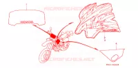T (3) pour Honda XR 650 L de 1995