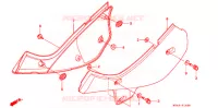 COUVERCLES LATERAUX pour Honda XR 650 L de 1998