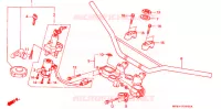 GUIDON   TE DE FOURCHE pour Honda XR 650 L de 1998