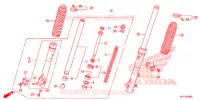 FOURCHE pour Honda CRF 150 F de 2015