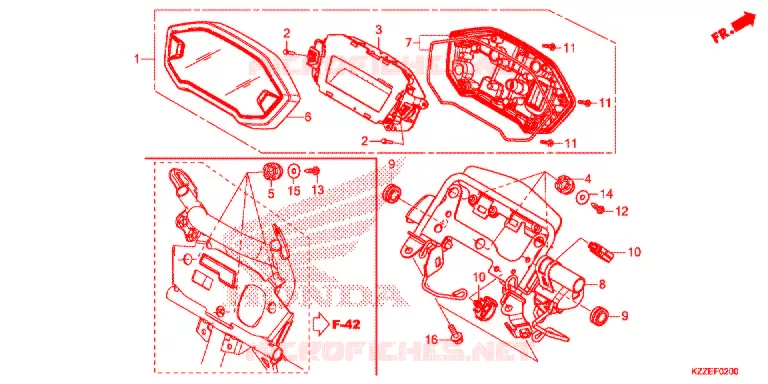 COMPTEUR Honda MOTO 250 CRF 2019  CRF250RLAJ