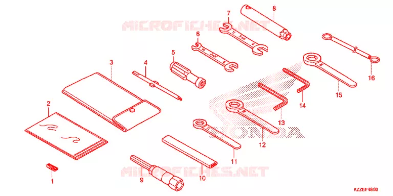 OUTIL Honda MOTO 250 CRF 2018  CRF250RLAJ