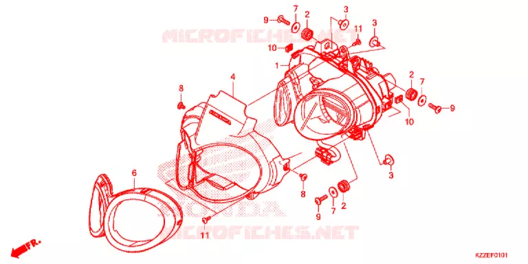 PHARE (CRF250RL/RLA) Honda MOTO 250 CRF 2018  CRF250RLAJ