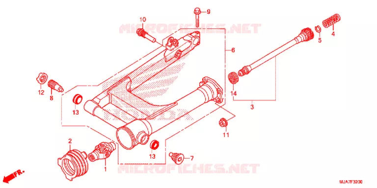 BRAS OSCILLANT Honda MOTO 750 SHADOW 2020  VT750CSJ