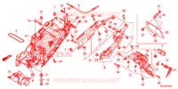 GARDE BOUE ARRIERE pour Honda CROSSTOURER 1200 ABS RED de 2018