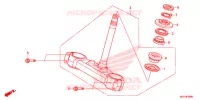 TE DE FOURCHE pour Honda CROSSTOURER 1200 ABS RED de 2018