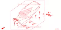 SELLE pour Honda CROSSTOURER 1200 DCT ABS RED de 2018