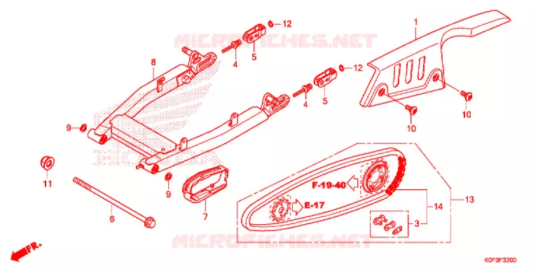 BRAS OSCILLANT Honda MOTO 125 MONKEY 2020  Z125MAK