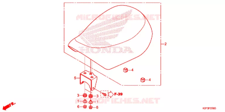 SELLE Honda MOTO 125 MONKEY 2018  Z125MAK