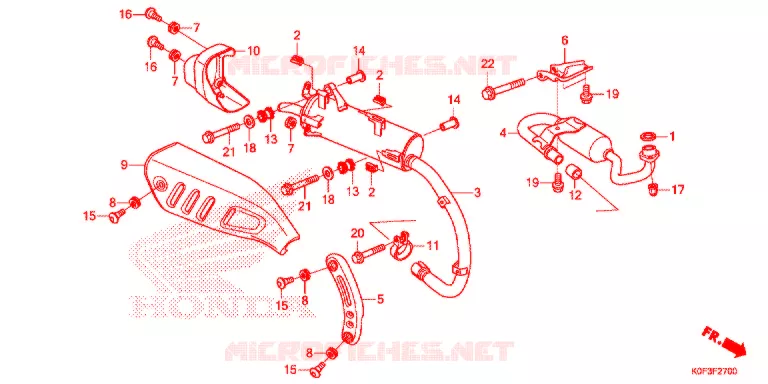 SILENCIEUX D'ECHAPPEMENT Honda MOTO 125 MONKEY 2019  Z125MAK