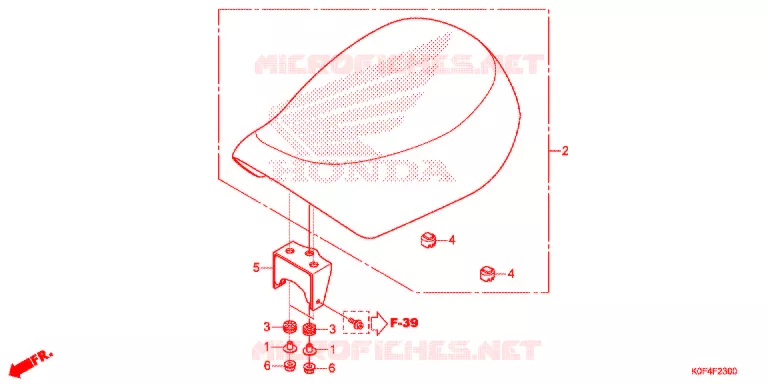 SELLE Honda MOTO 125 MONKEY 2018  Z125MK