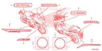 AUTOCOLLANTS pour Honda NC 750 INTEGRA de 2018