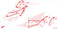 COUVERCLES LATERAUX pour Honda NC 750 INTEGRA de 2018
