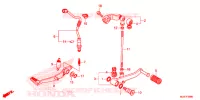 PEDALE pour Honda CB 500 F ABS de 2018